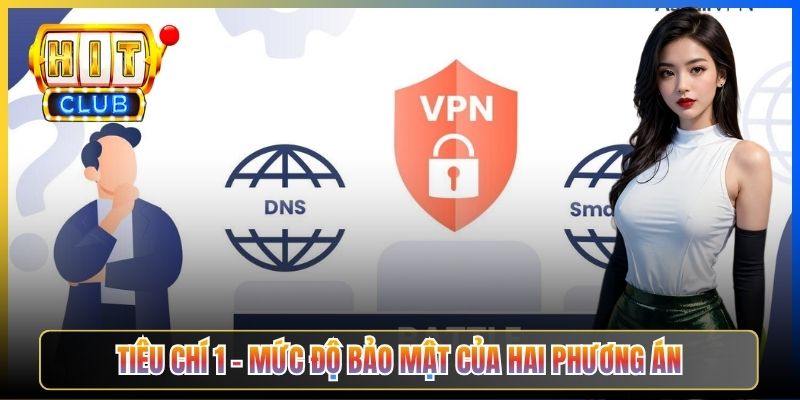 VPN Vs Đổi DNS Hitclub – Taihit03 Đối Chiếu 6 Tiêu Chí Cách Nào Tốt Hơn 2026 3 Tiêu chí 1 – Mức độ bảo mật của hai phương án
